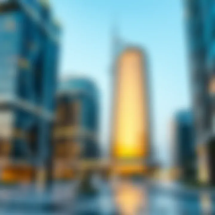 Graph illustrating investment trends related to the Hamdan Center in Dubai's real estate market