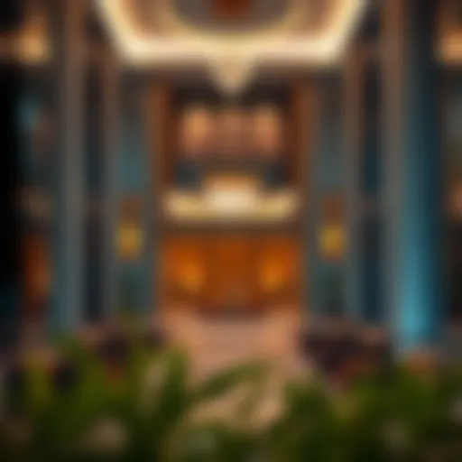 Luxurious lobby entrance of Hayli Rotana showcasing modern design