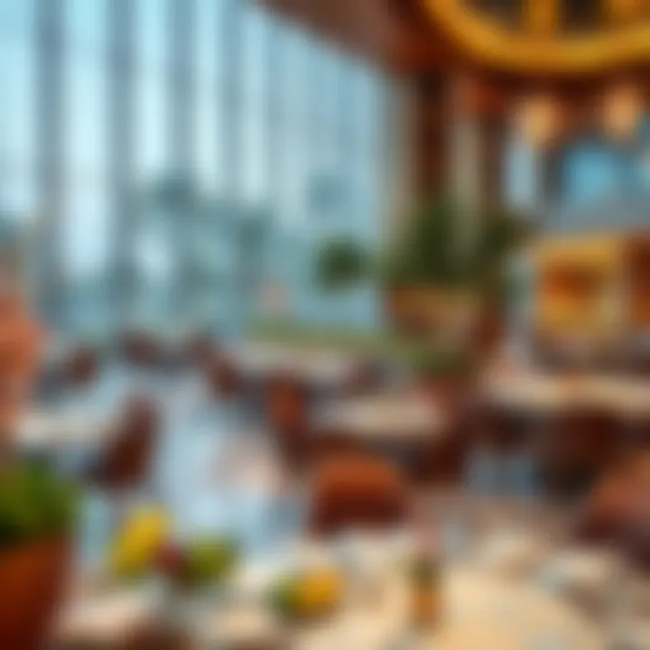 Gourmet dining experience at a Dubai Park hotel