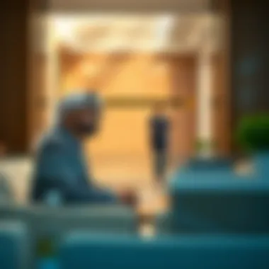 A consultation between a banker and a client regarding financing