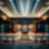 Luxurious lobby of Hyatt Regency Dubai Healthcare City