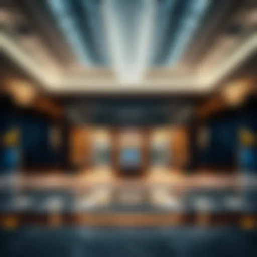 Luxurious lobby of Hyatt Regency Dubai Healthcare City