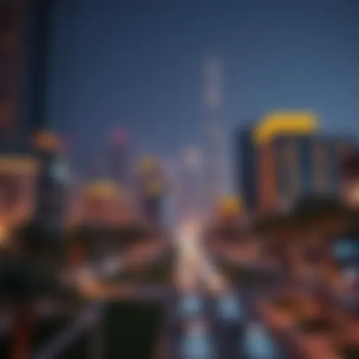Stunning skyline of ICS Khalifa City showcasing modern architecture