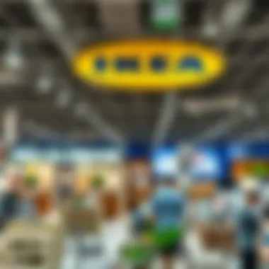 Trendy home furnishing displays in IKEA Dubai