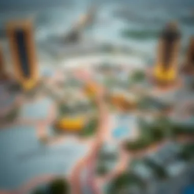 Strategic Map of Jumeirah Garden City Map highlighting Jumeirah Garden City's strategic location amidst key attractions