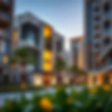 Modern residential development showcasing the design and architecture in Jumeirah Garden City