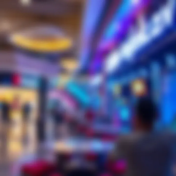 Entertainment zone in a Karama mall with various activities and attractions