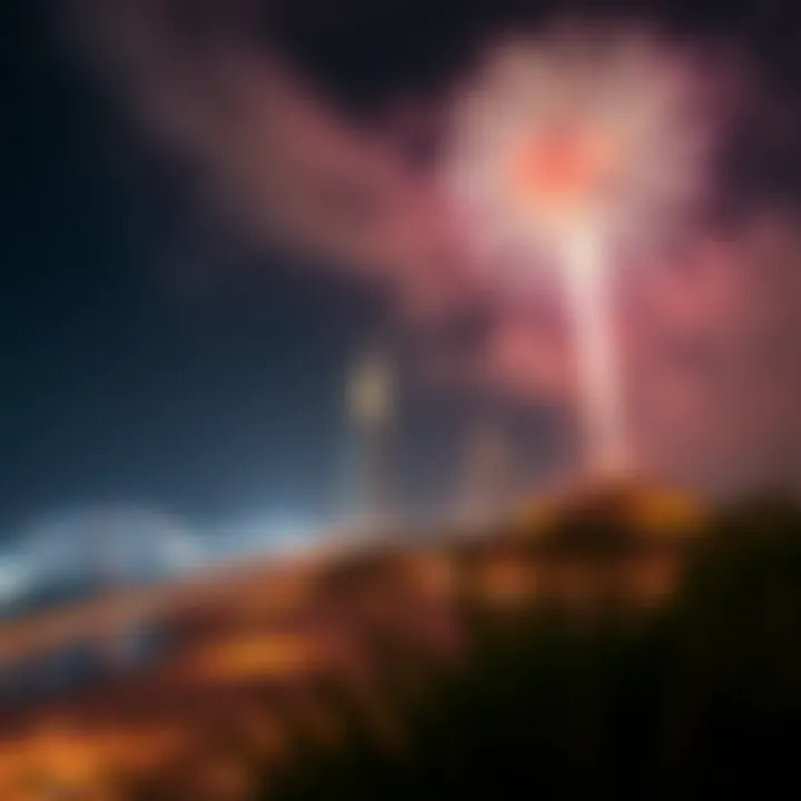 Fireworks display at Jumeirah Beach