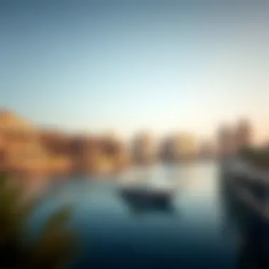 Stunning view of waterfront properties in Dubai, symbolizing luxury living