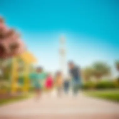 Families enjoying recreational activities in Lilac Park