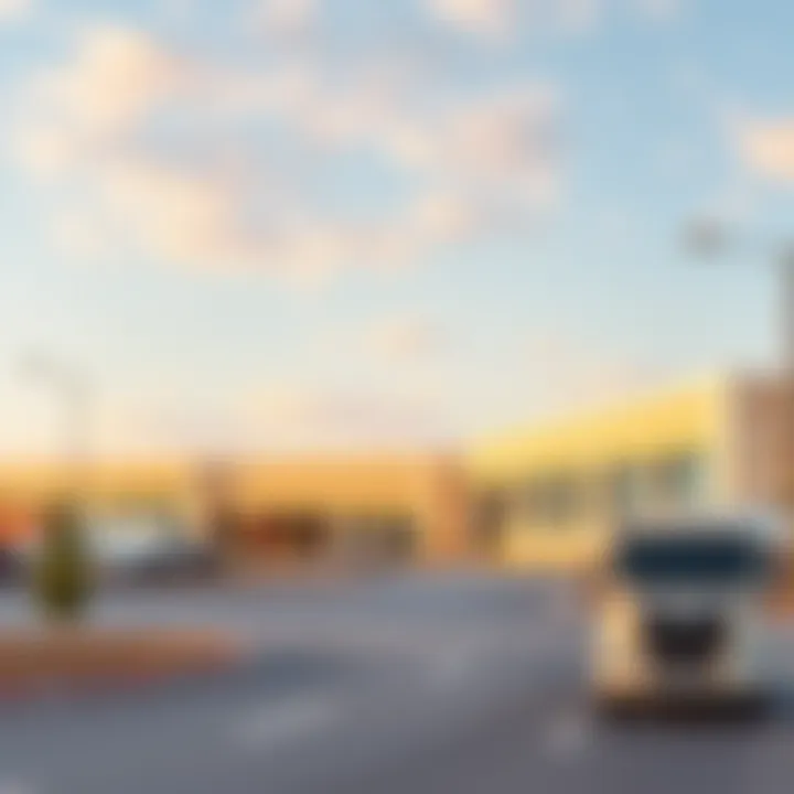 An illustration depicting the logistical advantages of Ras Al Khor for businesses.