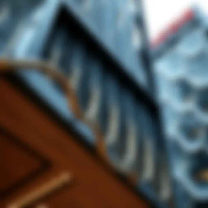 Intricate Design Features of MAG 218 Tower Close-up detail of MAG 218 Tower's modern design elements