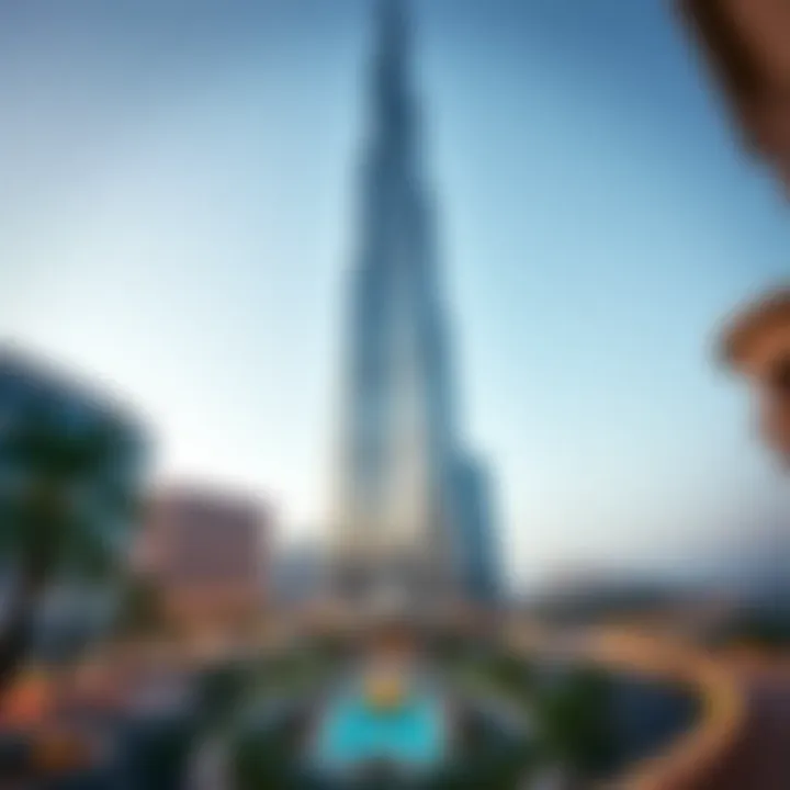 Aerial perspective of Malak Tower highlighting its architectural features