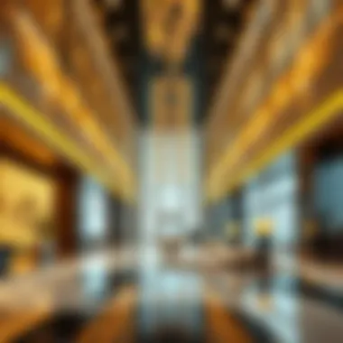 Luxurious lobby interior of Malak Tower showcasing modern design