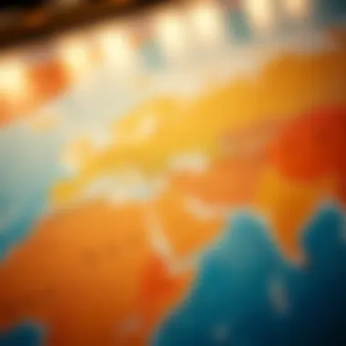 A map highlighting countries accessible to Emirates ID holders