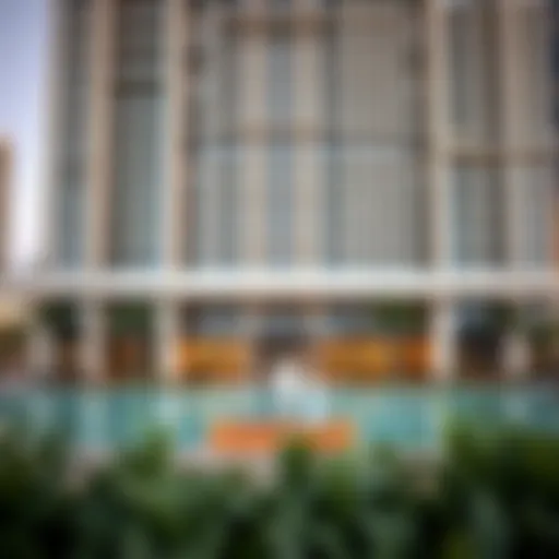 Stunning exterior view of the Marina Park Building showcasing its modern design