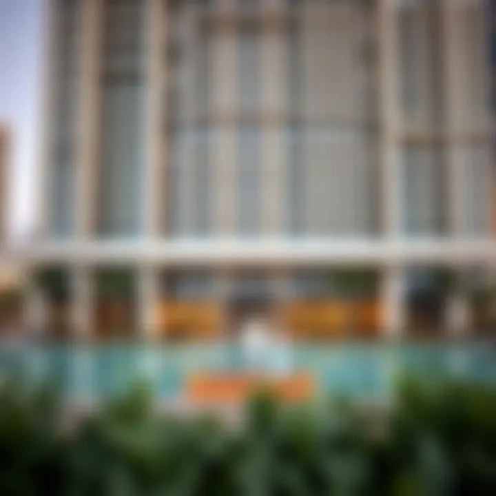 Stunning exterior view of the Marina Park Building showcasing its modern design