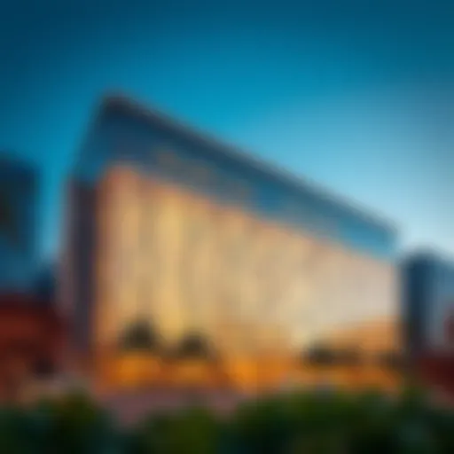 Stunning facade of the Maryam Building showcasing modern architecture