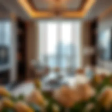 Luxurious interior of a residential unit in the Maryam Building