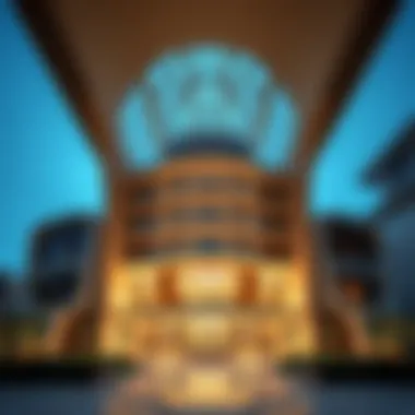 Stunning architectural view of Mazaya BB2 showcasing its unique design