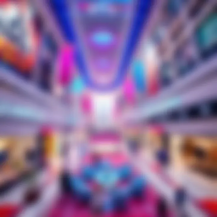 Vibrant shopping environment inside the Mega Mall