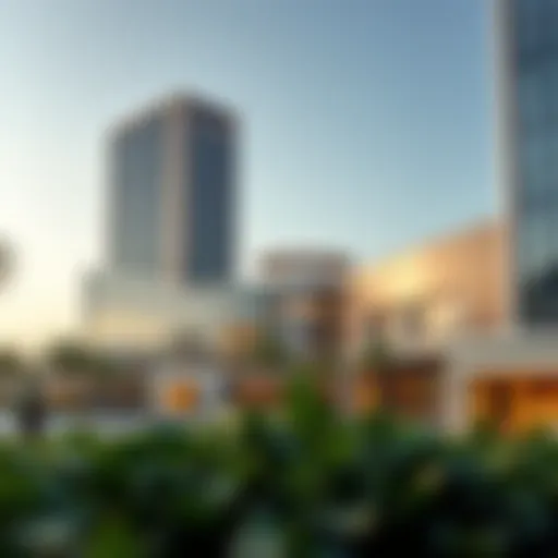 A stunning view of Meraas City Walk showcasing its architectural brilliance and modern design
