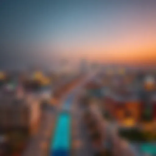 Panoramic view of Nad Al Hamar showcasing the skyline