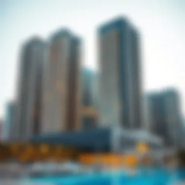 Modern high-rise buildings representing Dubai's real estate market