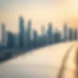 Skyline of Dubai showcasing modern architecture