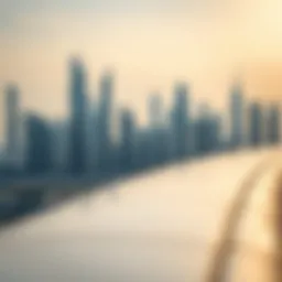 Skyline of Dubai showcasing modern architecture