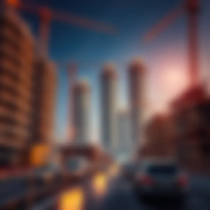 Construction site representing market growth