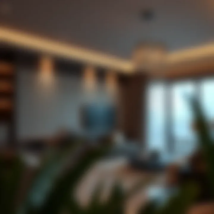 Interior design of a contemporary apartment in Dubai