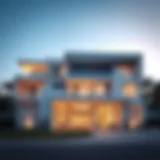 Luxurious villa in Dubai showcasing modern architecture