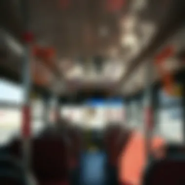 Interior of a Dubai bus