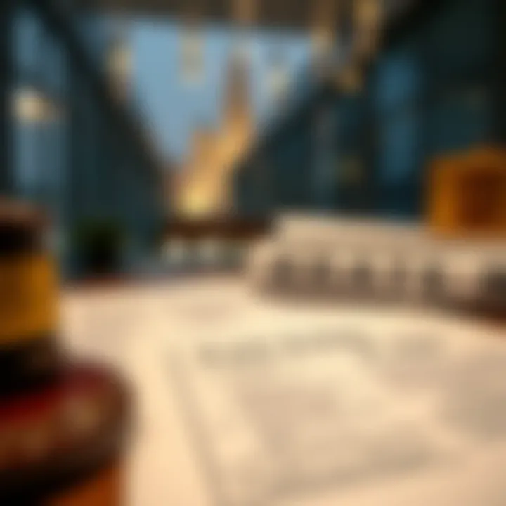 Legal documents representing regulations in the real estate sector