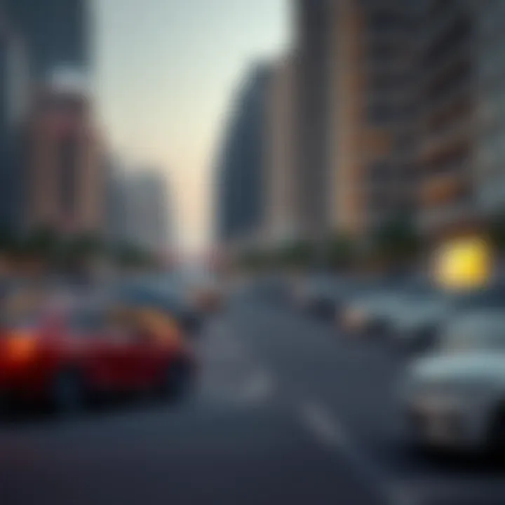 Map showing designated parking zones