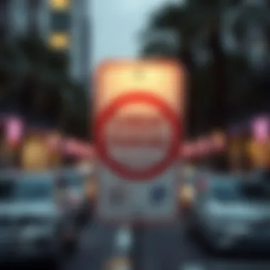 Sunday parking sign in Dubai