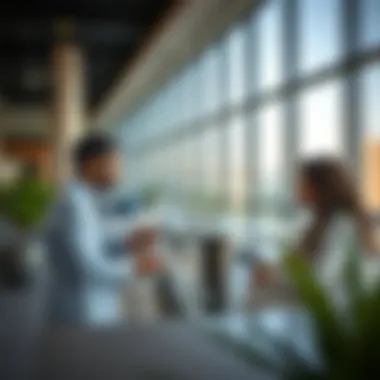 A local realtor discussing property investment strategies with clients