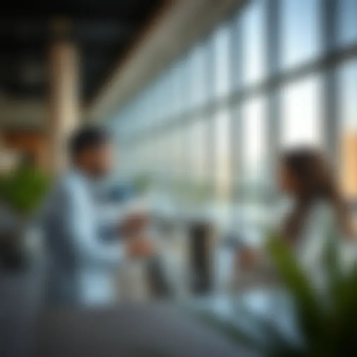 A local realtor discussing property investment strategies with clients