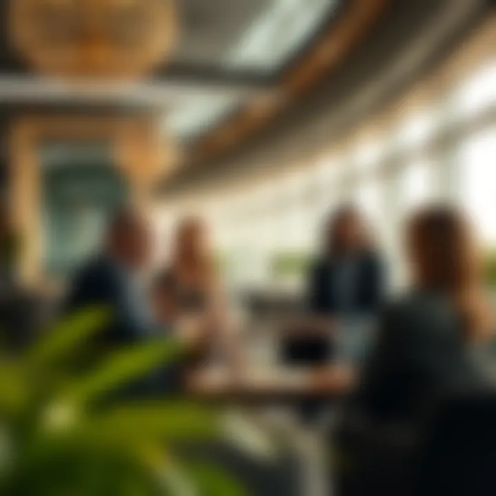 Exploring Investment Opportunities Investors discussing real estate opportunities