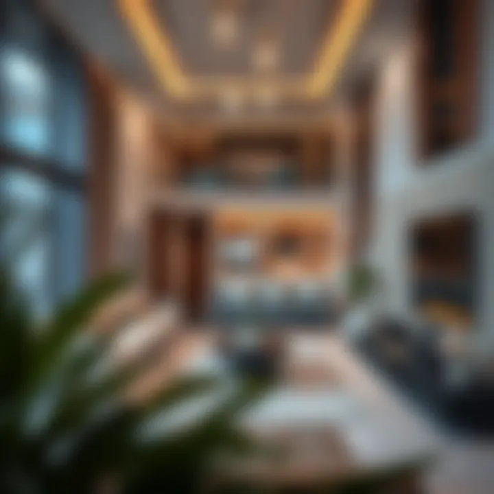 A modern apartment interior in Baniyas highlighting rental accommodation.