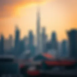 Iconic skyline of Dubai showcasing modern architecture