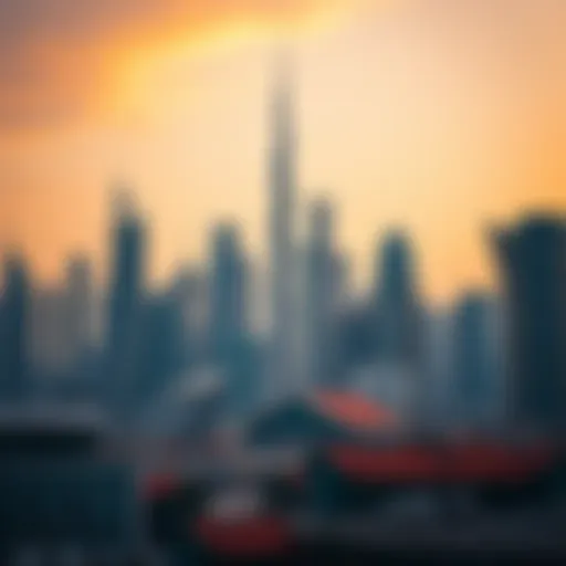 Iconic skyline of Dubai showcasing modern architecture