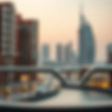 Map of Dubai illustrating key locations for expatriates