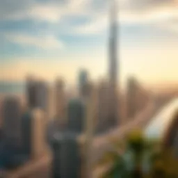 Modern skyline of Dubai showcasing real estate development