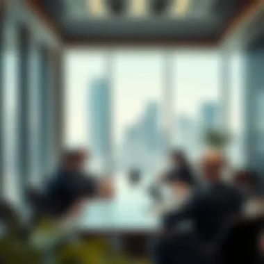 Corporate Real Estate Investment Meeting Real estate investment meeting in a corporate environment