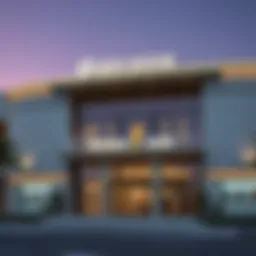 Modern bank building in UAE