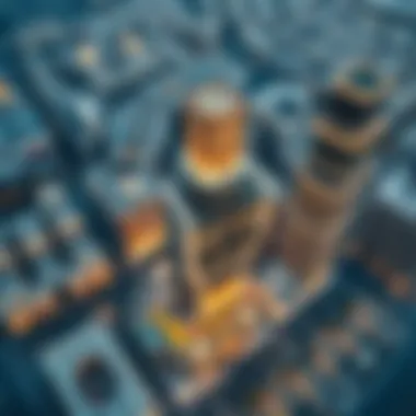 Aerial view illustrating the urban integration of New Deira Building within Dubai