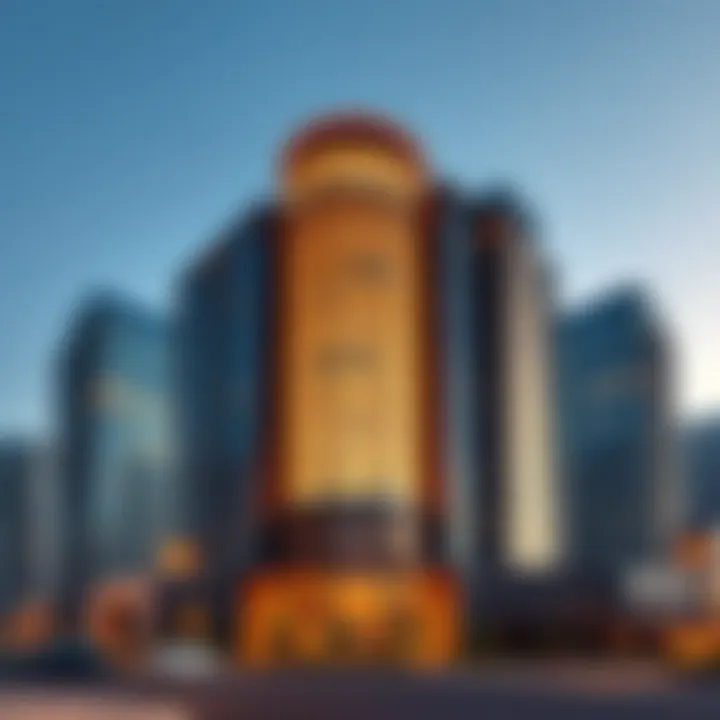 Stunning exterior view of the New Deira Building against the Dubai skyline