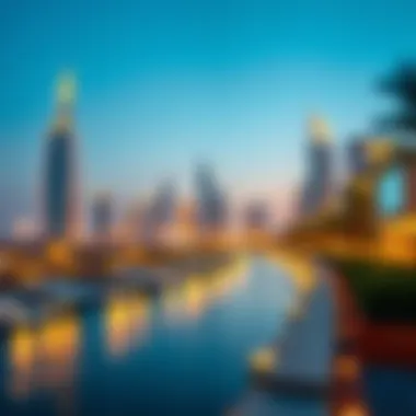Skyline Views from Noor Island Stunning skyline views reflecting the blend of urban design and nature
